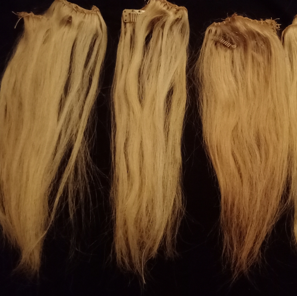 Pre-owned Blonde Weft's 11-12 inche's